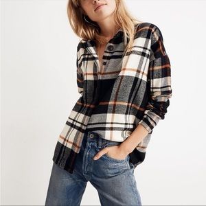 Madewell Oversized Ex-Boyfriend Shirt in Bromley Plaid